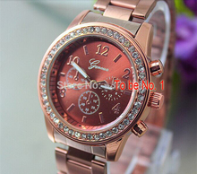 Acero de tungsteno relojes de pulsera hombre mujer, baratas del rhinestone reloj de cuarzo de moda