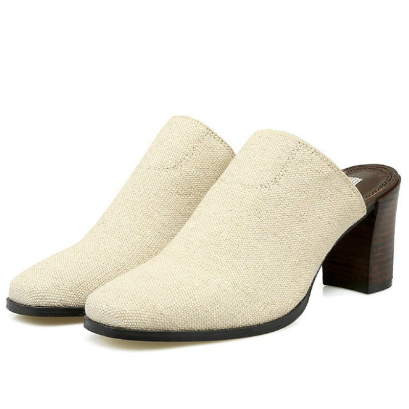 black and beige slingback shoes