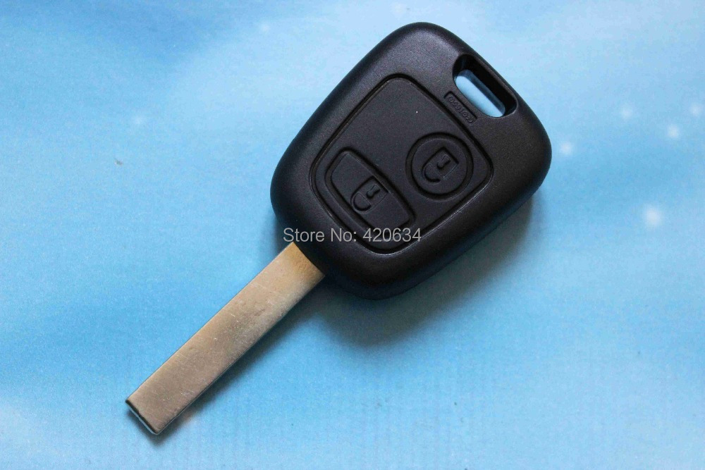 High Quality 2 Buttons Remote Key Shell for Peugeot 307 Car Keys Blank Key Cover Case