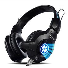 2 kind Deep Bass USB Game Headphone Stereo Casque Audio Over-Ear Gaming Headset Headband Earphone with Mic for Computer PC Gamer
