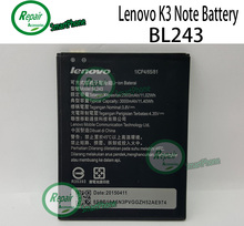 Lenovo K3 примечание аккумулятор BL243 новый оригинальный 2900 мАч литий-ионная Batterai Lenovo лимон K3 примечание K50-T5 бесплатная доставка + номер трека