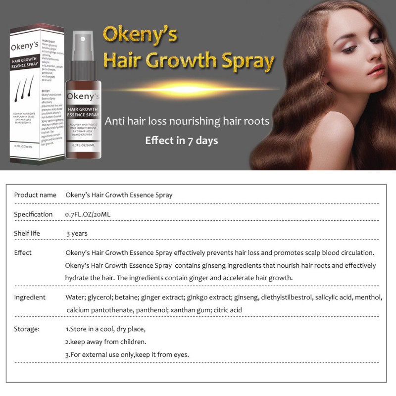 Ginseng Hair Growth Essence Spray Preventing Baldness Anti Loss