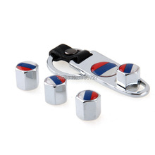Free Shipping Car Styling Italy Flag Stainless Steel 4Pcs Car Wheel Airtight Tyre Tire Stem Air Valve Caps with Keychain,Silver