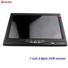 BOSCAM 7 inch fpv monitor wireless audio video model rc quadcopter 5.8ghz 32CH receiver RX DVR drone helicopter accessories