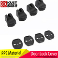 KUST Newest 4PCS PPE Car Exterior Door Stop Cover For Tucson 2015 2016 Door Lock Stopper
