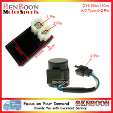 GY6 50cc 125cc 150cc 4+2 Pin A/C CDI BOX And Flasher Chinese Scooter Parts ATV Parts Znen Baotian Taotao Icebear, Free Shipping