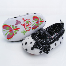 New Cute Baby Girl Boy First Walkers Toddler Shoes Boots Multi color Dot Bow Children s