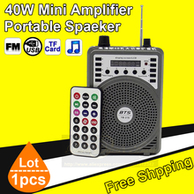 Loudspeaker with Microphone USB MP3 Player Voice Amplifier Booster Megaphone Wireless FM Radio Speaker For Teaching Tour Guide