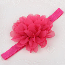 Baby Girl Hair Accessories Head Band Big Fabric Flower Headbands Children Acessorios Para Cabelo Shabby Faixa De Cabelo