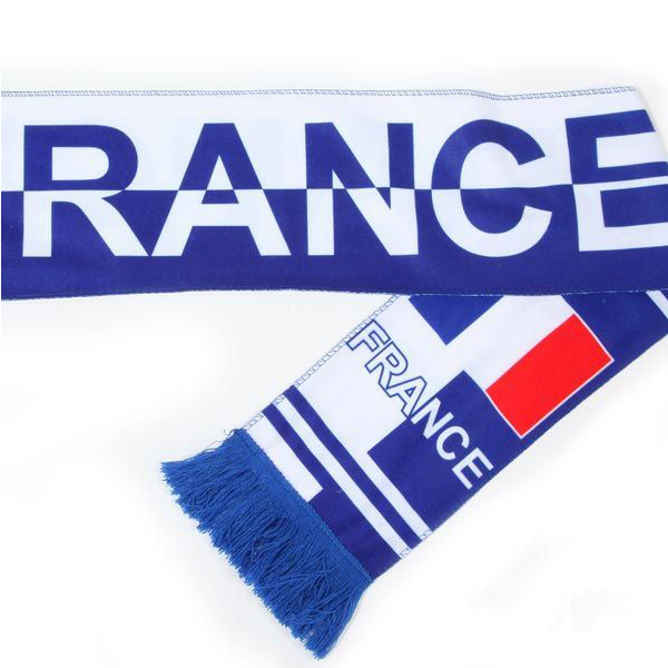 Pricerunner francia aficionados al fútbol animando bufanda mascota