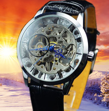 Ganador mens relojes mecánicos manuales reloj ocasional moda para hombre comercial mira j173