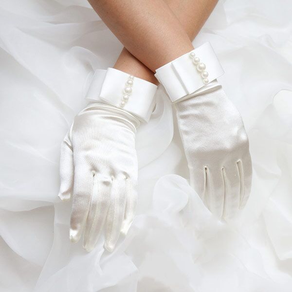 Dress silk gloves