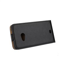 High Quality Vertical Black Cover Case For Microsoft Lumia 535 High Quality Flip Leather Magnetic Cases