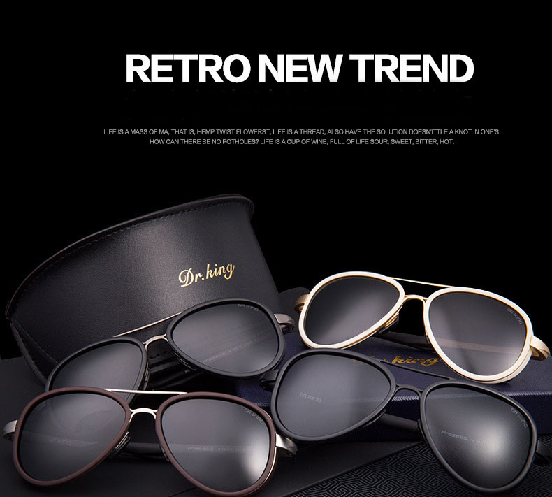 Sunglasses for men vintage eyeglasses polarized lenses fashion oculos orologio uomo circle on sale cool