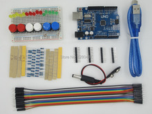 new Starter Kit UNO R3 mini Breadboard LED jumper wire button for Arduino compatile free shipping