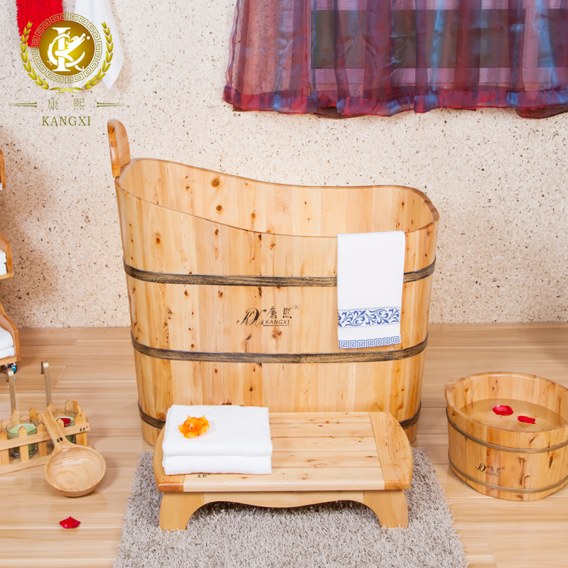 Quality cedar barrel tub square bucket bath adult bathtub bath bucket