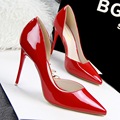 2015 New Sexy Fashion Thin High Heels Women Shoes PU Nightclub 10CM Pointed Toe Purple High