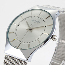 Top Brand Julius Men Watch Stainless Steel Band Analog Display Quartz Wristwatch Ultra Thin Dial Men’s Watches Relogio Masculino