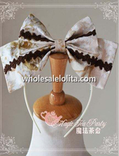 Magic Tea Part VERONICA Elegant Printing KC Lolita Headbow Head Wear
