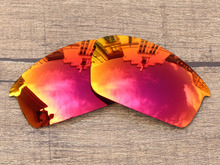Polycarbonate-Fire Red Mirror Replacement Lenses For Bottlecap Sunglasses Frame 100% UVA & UVB Protection
