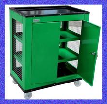 A value of old red crown mesh grid tool trolley tool cart tool cabinet LA111808