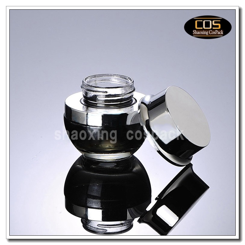 JGX40-20ml Black coating glass jar (2)