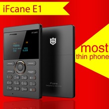 2015 New and Super Shock! IFcane E1 mini Cell Phone Student Version ultra thin mini credit card Mobile phone FM Radio Bluetooth