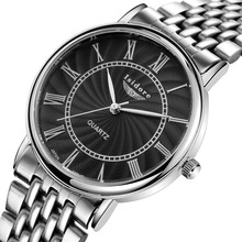 IO887 ISIDORE Waterproof Business Watches Men Stainless Steel Simple Roman Dial Quartz Analog Watch Men Casual Wrist Watches 854