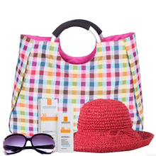 2016 Fashion Shopping Bag Women Designer Handbag Tote Foldable Reusable Shopping Grocery Bags Beach Bag Portable Large Volume