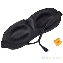 Sleeping Eye Mask Blindfold with Earplugs Shade Travel Sleep Aid Cover Light guide Rest 3D Blinder
