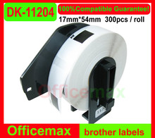 200x ROLL Brother DK-11204 17×54 Mehrzweck-Etiketten a 400 Stk Ql-560 QL-500 QL-700 QL-650(Free 1 piece reusable plastic)
