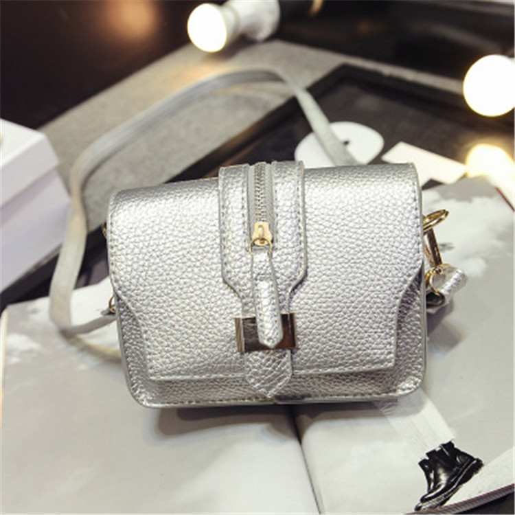The new spring and summer fashion candy leather handbags women crossbody mini chain shoulder messenger bags