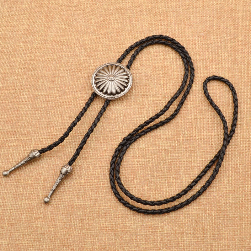 Classic Indian Western Cowboy Bolo Tie Dance Bola Tie Rope Chain Necktie Bowtie