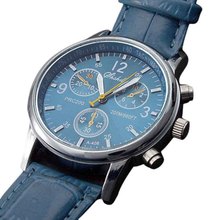 Mance New Luxury Fashion Hot Leather Mens Analog Watch Watches Blue Wholesale With Discount 