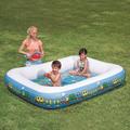 Bestway 54109 monocyclic rectangular pool train modeling inflatable pool Children swimming pool size 201 150 30cm