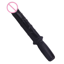 Waterproof Black flesh Sexy Dildos Stick Soft Penis Handle Magic Wand for Women Beginner’s Use Erotic Sex Toys for Women