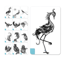 Stylish popular Black Animal Pattern Credit Card 5600mAh Power Bank External Battery Charger For iPhone for Samsung