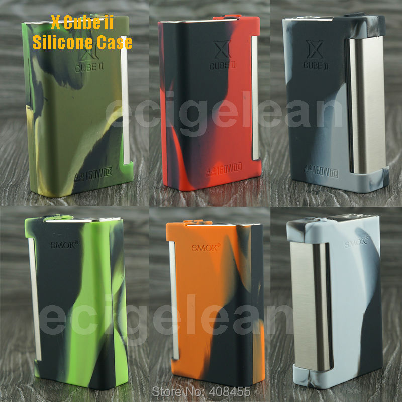 10pc* Smoke X Cube II 160W bluetooth mod silicone case VS Kanger Nebox skin wrap/istick 100w cover/IPV D2 skin/ VT200 VT40 case