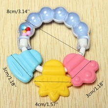 1Pcs Lovely Baby Bell Toy Product Cute Teeth Training Molar Safety Teether For Kids Chewing Practicing