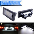2pcs SMD3528 LED Number License Plate Lights For BMW E82 E88 E90 E92 E93 E39 E60