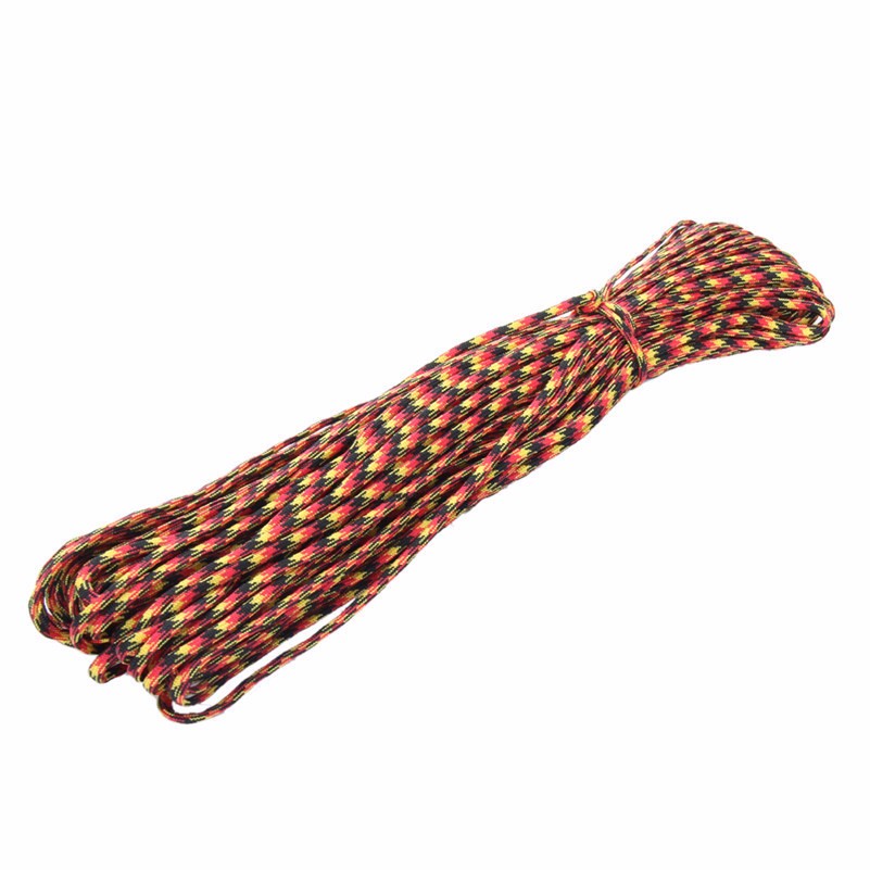 8 colors Paracord 550 Paracord Parachute Cord Lanyard Rope Mil Spec Type III 7Strand 100FT Climbing <font><b>Camping</b></font> survival equipment 8 colors Paracord 550 Paracord Parachute Cord Lanyard Rope Mil Spec Type III 7Strand 100FT Climbing <font><b>Camping</b></font> survival equipment