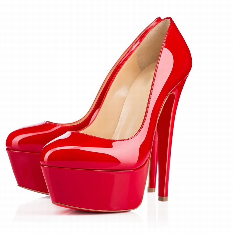 Online Buy Wholesale red bottom platform pumps from China red ...