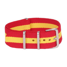 Nuevo rojo amarillo 22 mm tela otan Nylon correa de reloj correa accesorios bandas hebilla de correa 22 mm