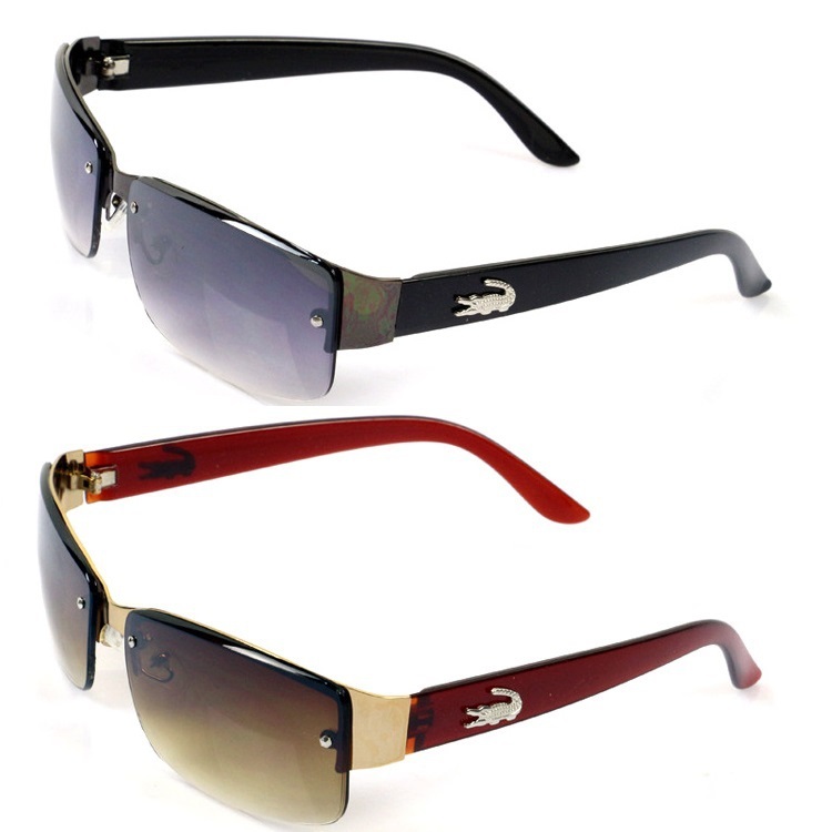 2015 New Fashion Square Sunglasses Men Driving Outdoors Sun Glasses Brand Designer Sport Crocodile Gafas Oculos