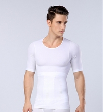 Men Chest Shaper Bodybuilding Slimming Belly Abdomen Tummy Fat Burn Posture Corrector Compression Shirt Corset For Male NY094