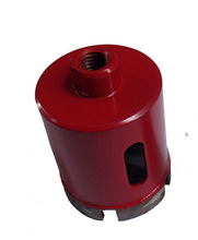 Envío gratis de alta calidad 1 unid alta quuality agujero mármol sierra de diamante 45 mm M10 interno roscado para mármol / perforación de hormigón