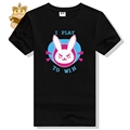 Hot game watch over character lovely t shirt D VA DVA t shirt high quality lovely