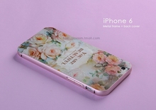 For iPhone 6 Case 4 7 3D Embossing Relief Picture Phone Bag Accessories Metal Aluminum Frame