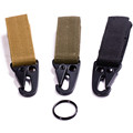 5cm 24g Nylon Carabiner Lock Waist Belt Fast Hang Buckle Military keychain Hook Webbing Molle Buckle