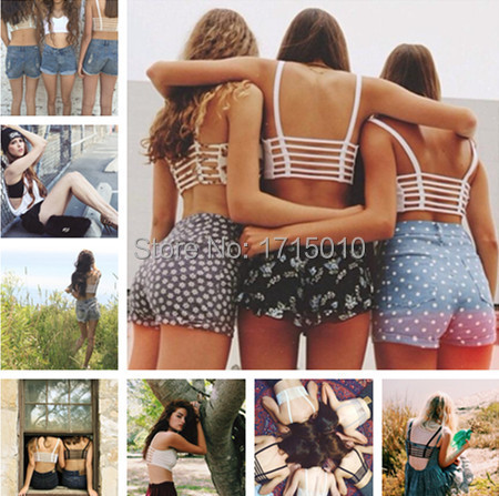 2015 Summer Fashion Hot Women Sexy Strap Tank Tops Backless Vest Shirt Camis Solid Color Hollow